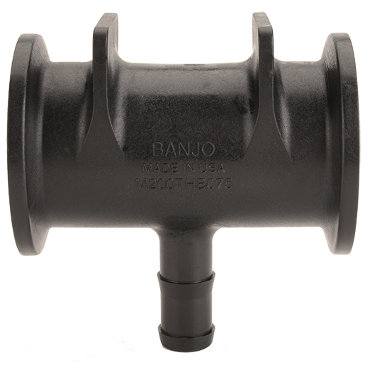 2" Manifold T X 3/4" Hose Barb
