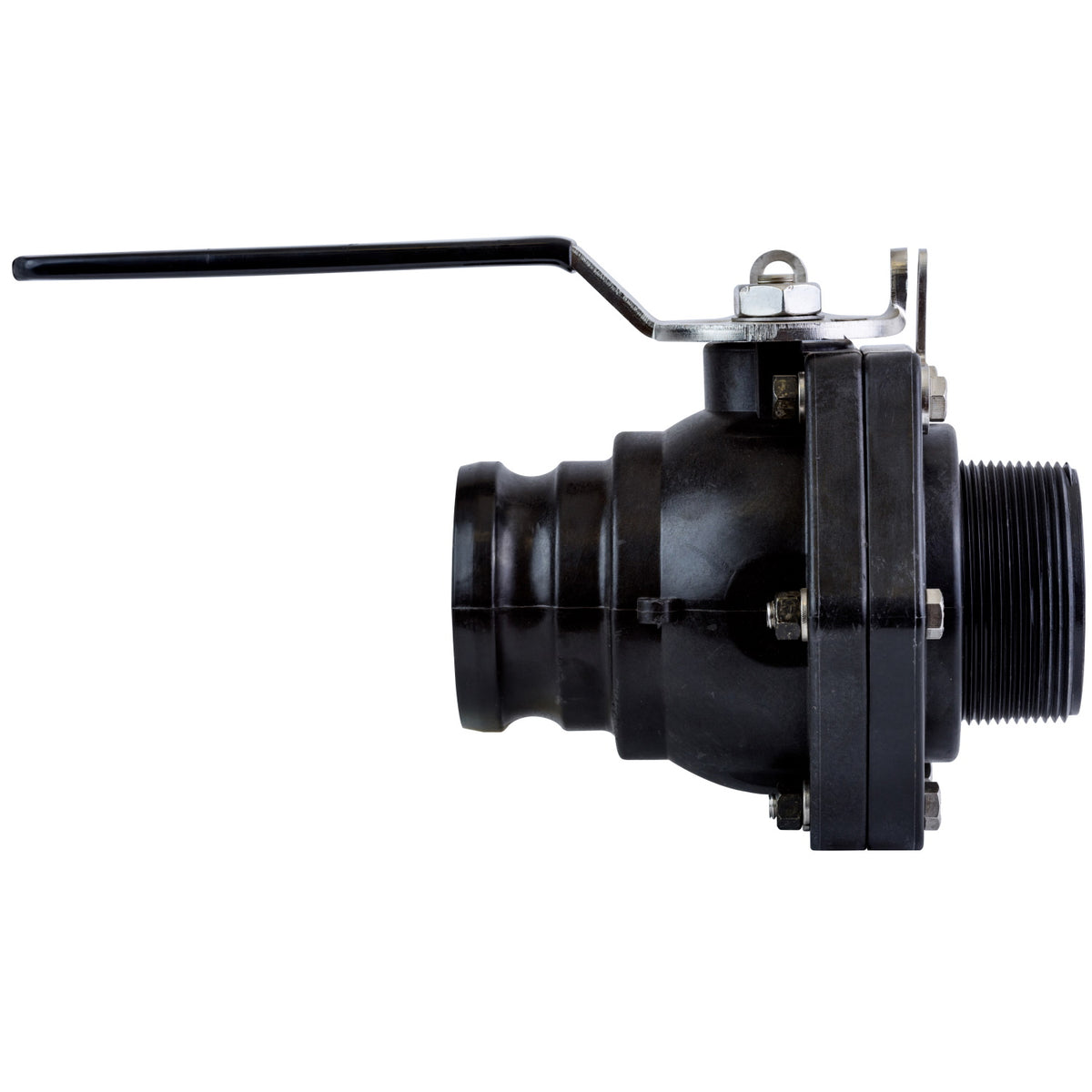 3" FP Male Adapter X 3" Male NPT Valve w/SS Ball, Stem, Handle