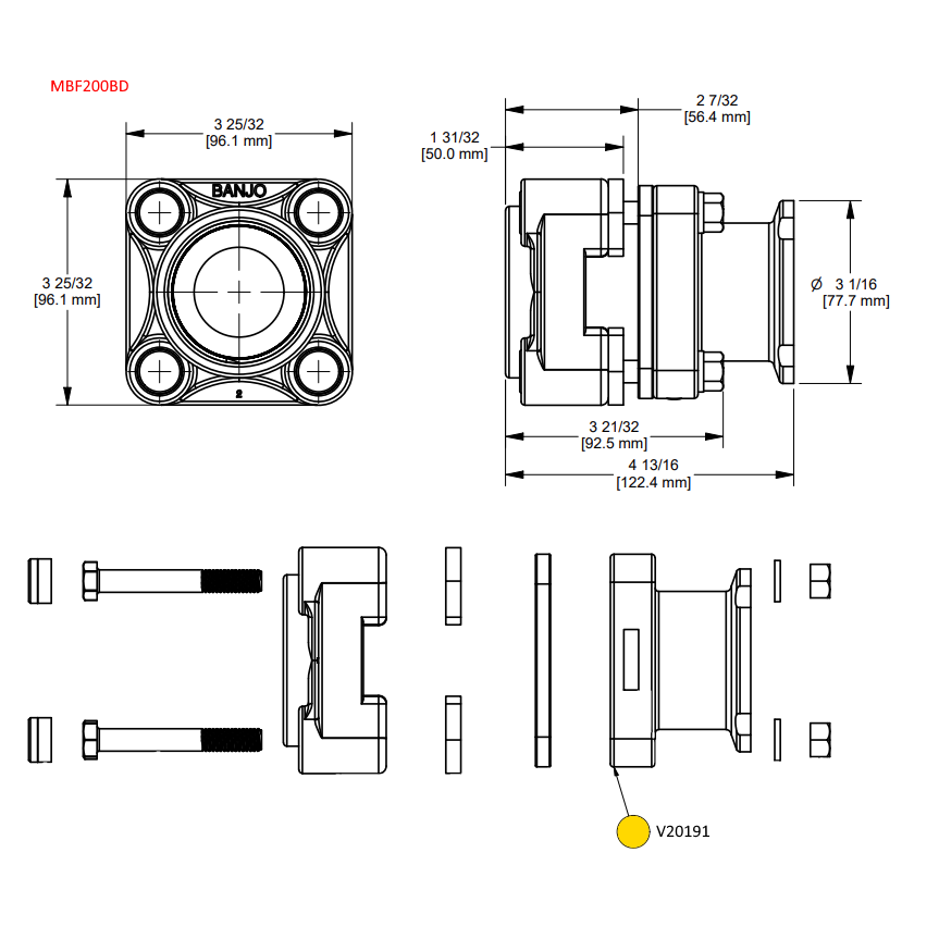 2" Manifold End Plate