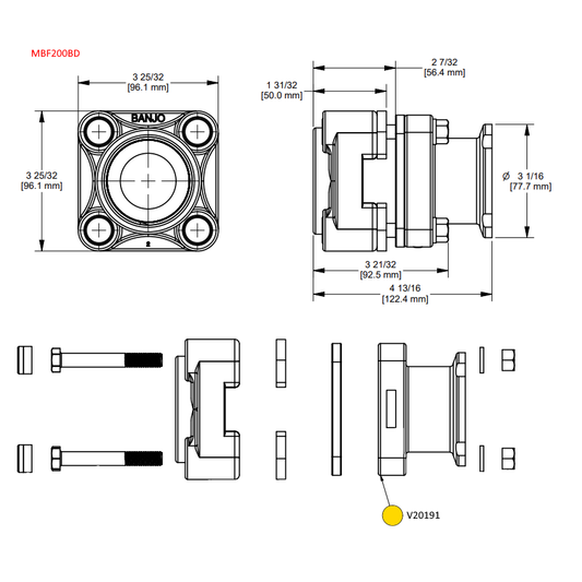 2" Manifold End Plate