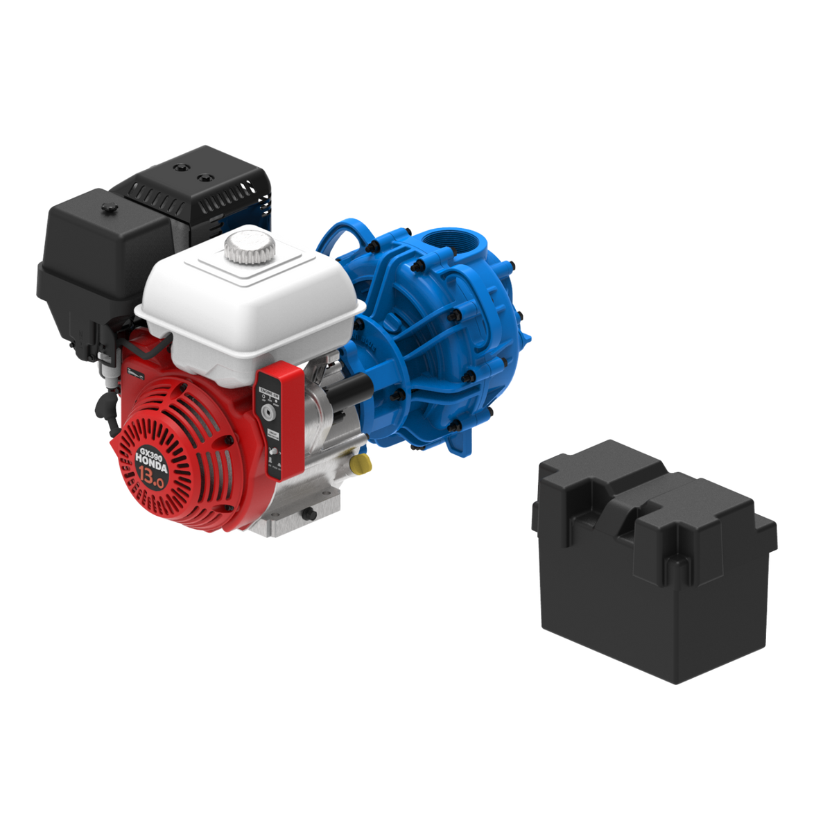 John Blue Pump (Poly) w/ 13 HP Honda Kit