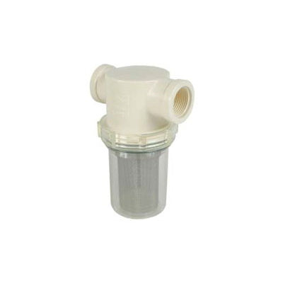 Mini T-Strainer 1 1/4" w/ 80 Mesh Screen & Clear Bowl