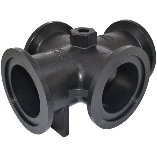 PP Cross 1" Flange X 1" Flange