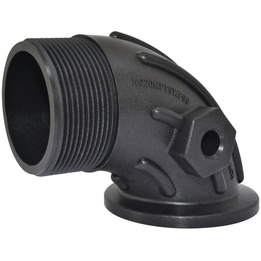 PP Adapter 2" FP Flange X 2" MNPT