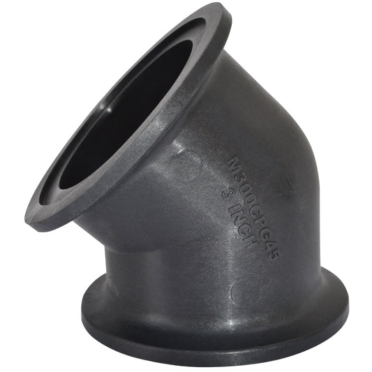 PP Elbow 45  3" Flange X 3" Flange