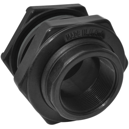 PP Bulkhead 2" FNPT X 2" FNPT