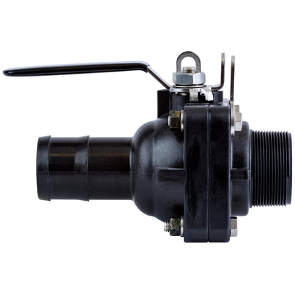 PP Stubby Valve Full Port SS 2" HB X 2" MNPT